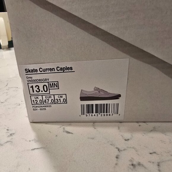 Vans Skate Curren Caples Grey Yellow VN000D85GRY Men's Size 13 US NEW - Picture 11 of 11